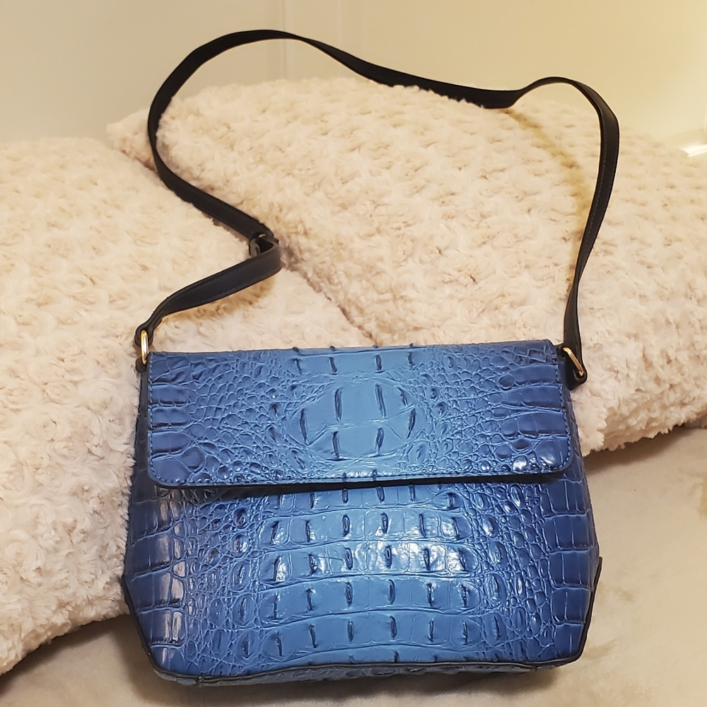Blue Alligator Purse